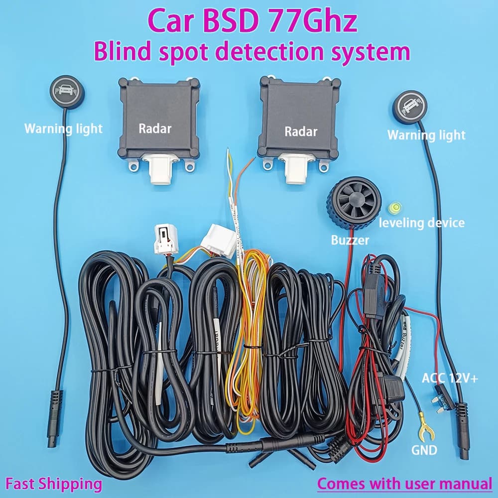 Nuovo radar a onde millimetriche da 77 Ghz Sistema di rilevamento punto cieco BSD Monitoraggio punto cieco orizzontale Cambia corsia Parcheggio assistito 24 Hz