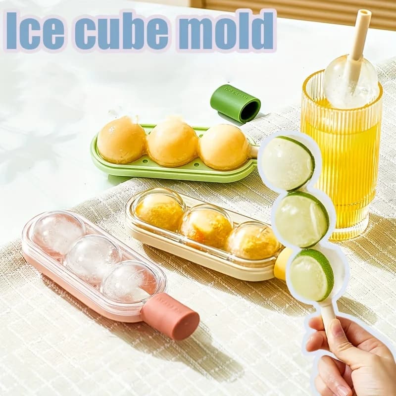 Stampi creativi per ghiaccioli con stampo per gelato in paglia Succo di frutta fai-da-te Creatore di cubetti di ghiaccio con bastoncini Scatola per stampi per cubetti di ghiaccio a rilascio facile