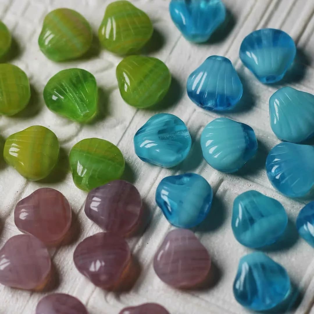 30pcs 9mm Handmade Glass Beads Bracelet Necklace Earring Scatter Pieces DIY Semi-finished Production