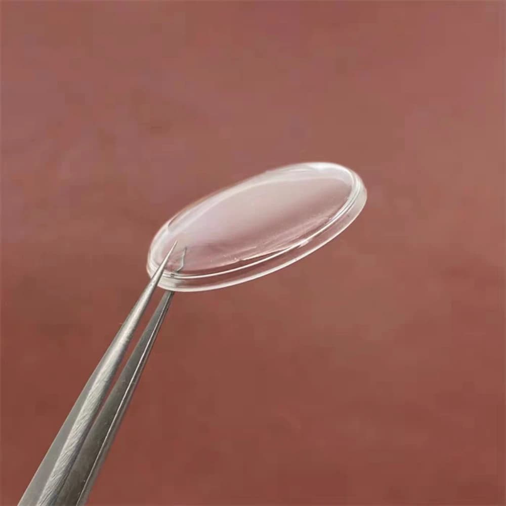 Pannello in plexiglass acrilico classico da 18mm-29.7mm per orologi vintage, pannello ad arco circolare per riparazione e sostituzione.