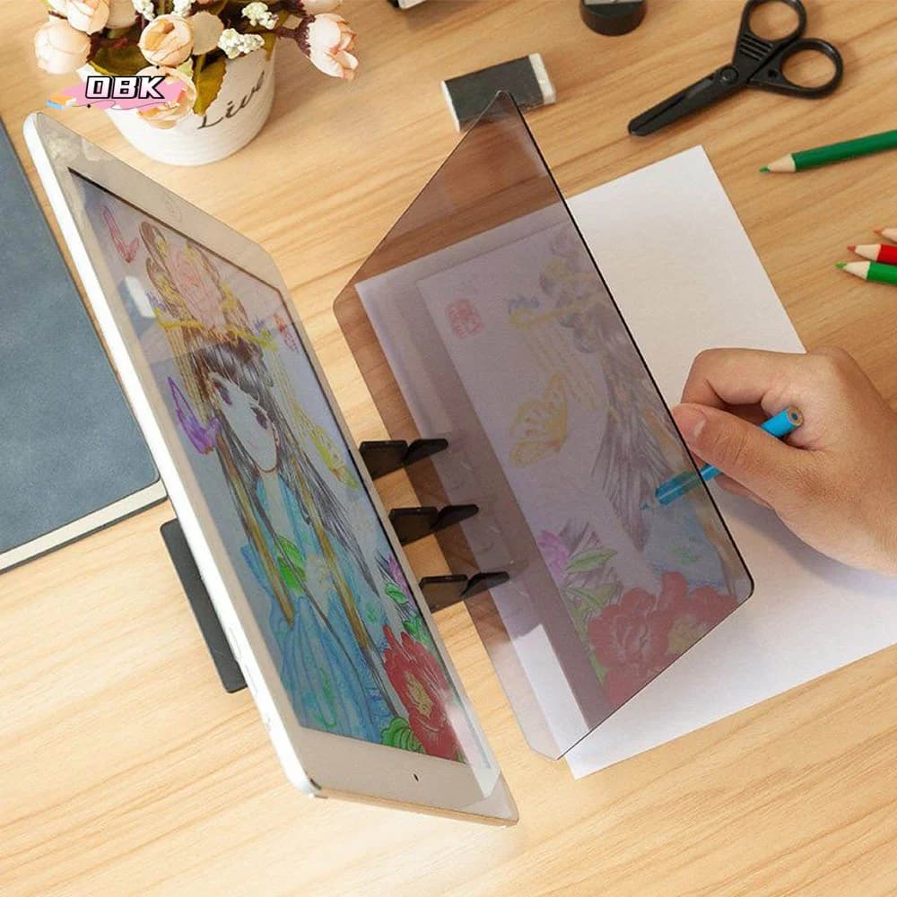 Tavola di Proiezione Ottica Portatile, Strumento per Disegno a Riflessione Speculare, Tavola per Copia con Immagine Nitida per Tablet e Cellulari
