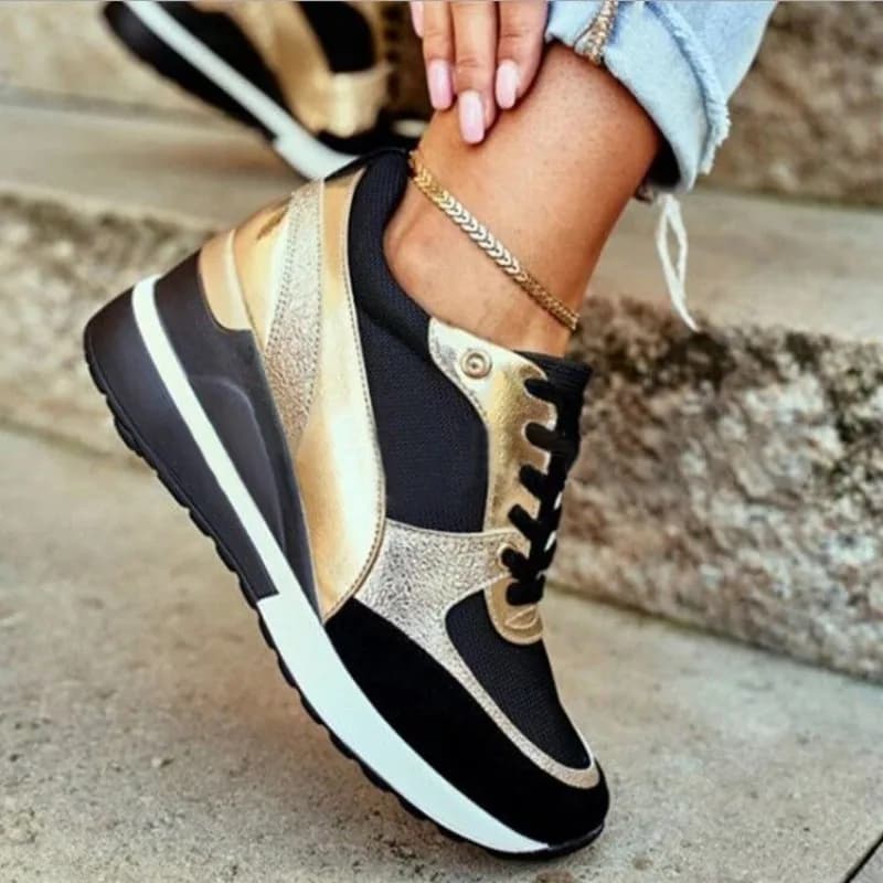 Sneakers da Donna Autunno 2026 Nuovi Mocassini alla Moda con Lacci e Plateau Scarpe Firmate Casual Comode Sneakers Femminili
