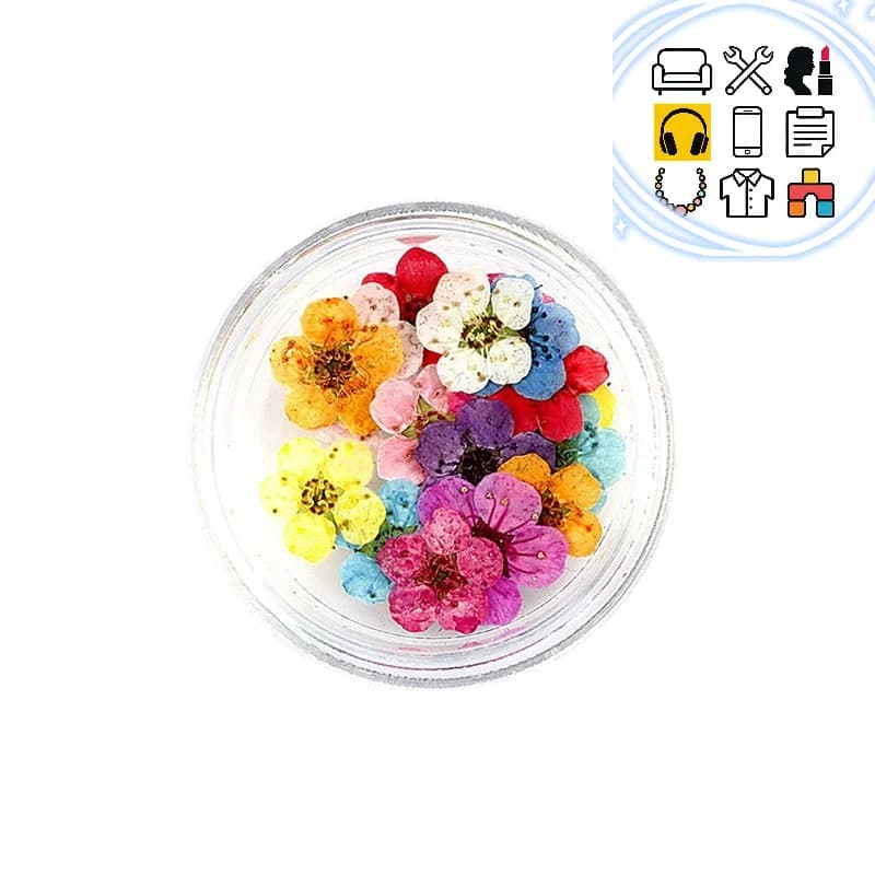 20 pz/scatola Pressato Secco Narciso Plum Blossom Fiore Per Resina Epossidica Creazione di Gioielli Unghie Artistiche Mestiere Accessori FAI DA TE
