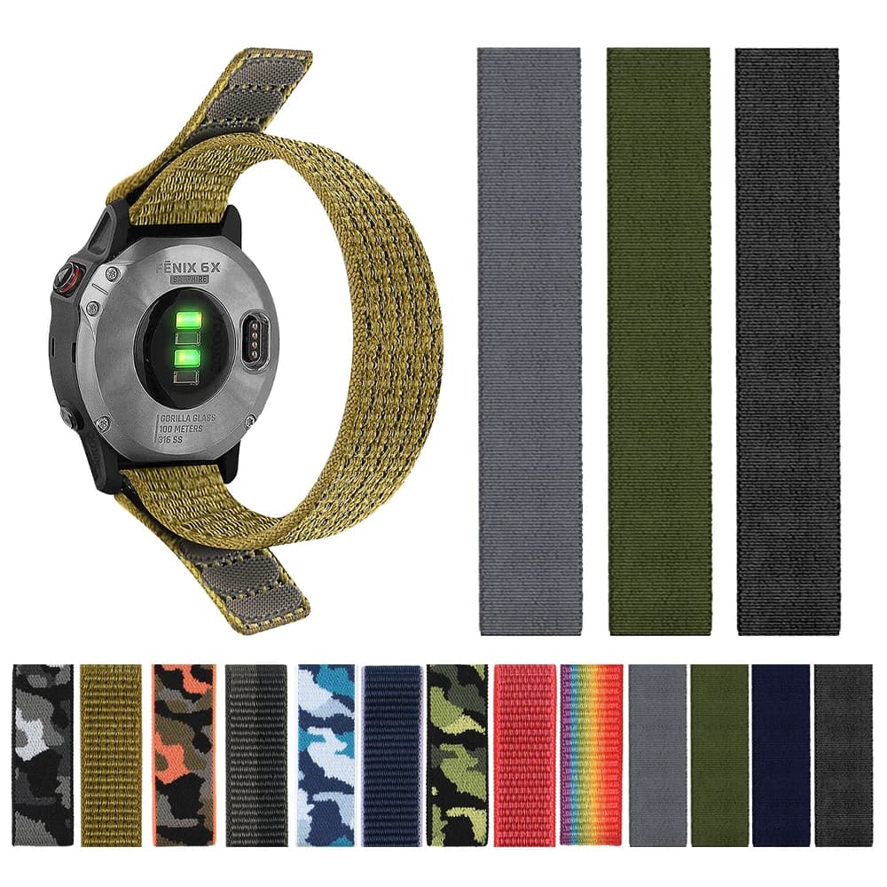 Bracciale ad anello in nylon per orologio Garmin Forerunner 965 955 Band Approach S60 S62 S70 cinturino Instinct 2 2X 22 26mm cinturino intrecciato
