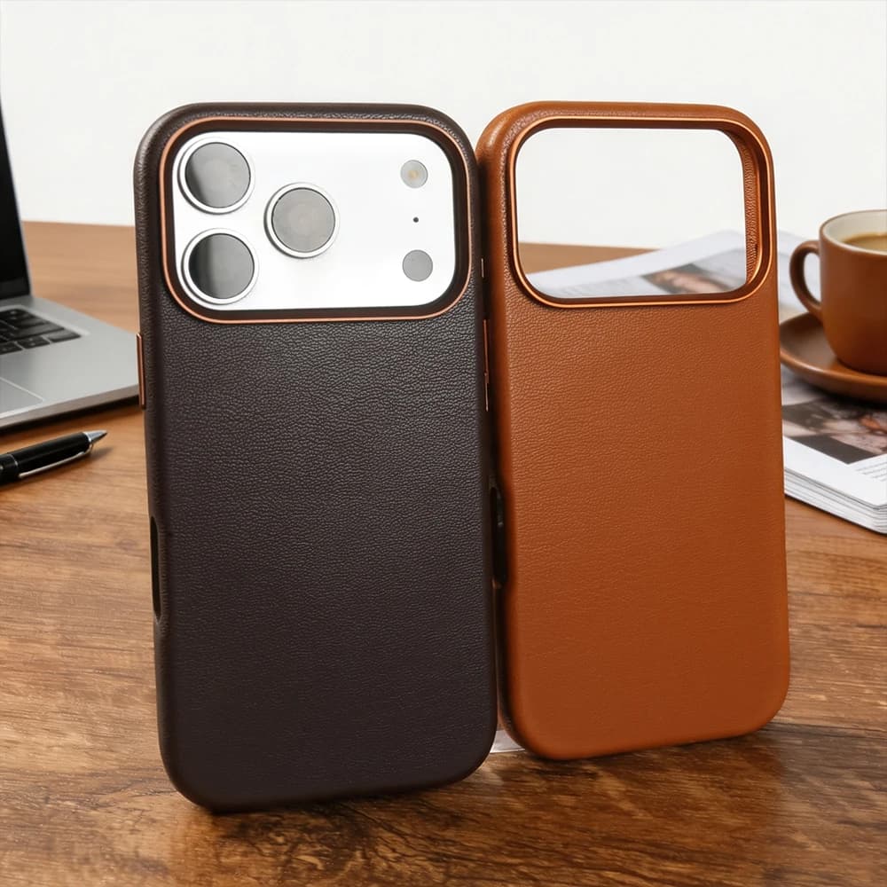 For Magsafe Premium Leather Case for iphone 17 Pro Max 13 14 15 16 Pro Max Phone Case Cover Magnetic Eco-Friendly Material Coque