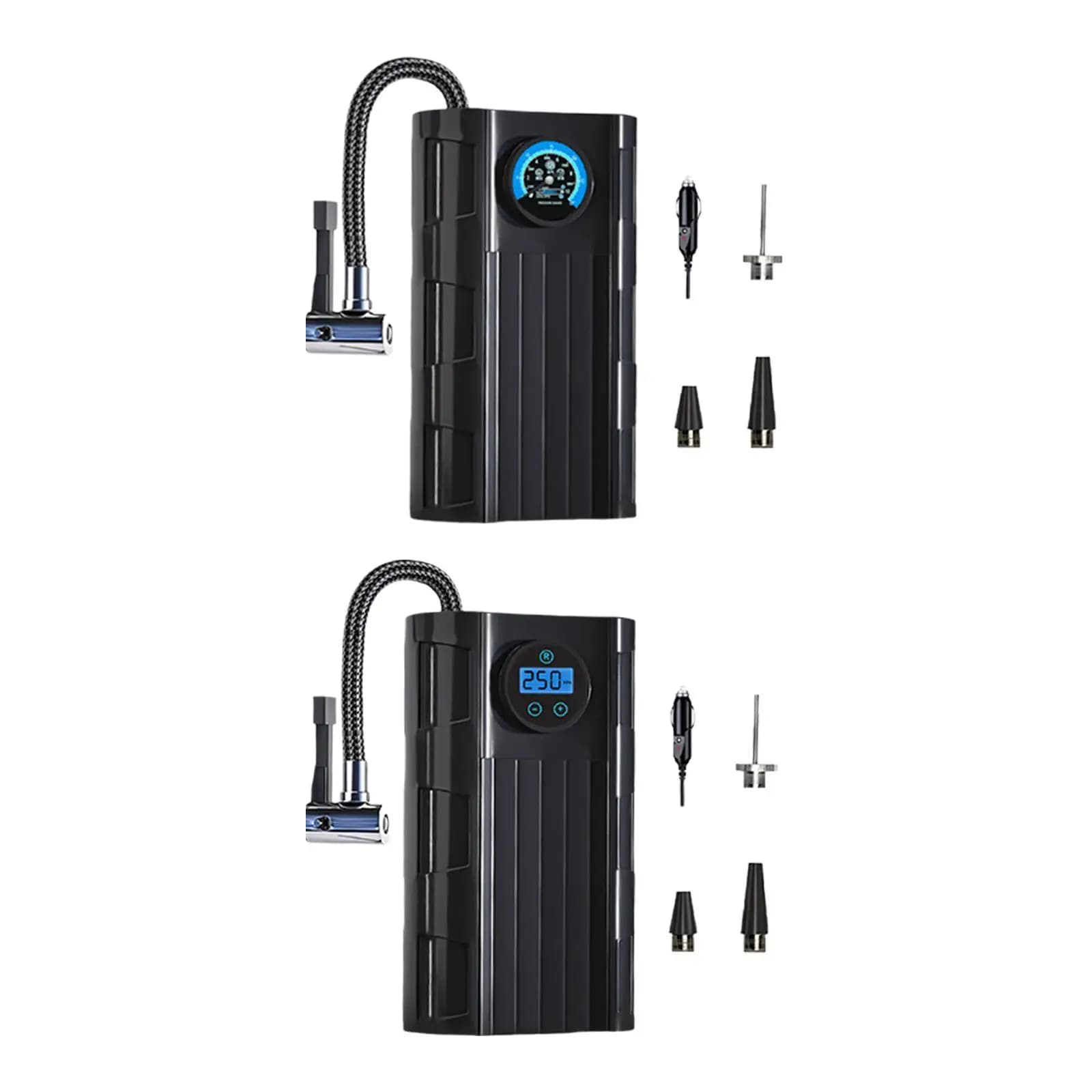 Gonfiatore Elettrico per Pneumatici Auto, Pompa d'Aria Versatile 12V, Gonfiaggio Rapido, Display Dati Precisi per Biciclette e Palloni
