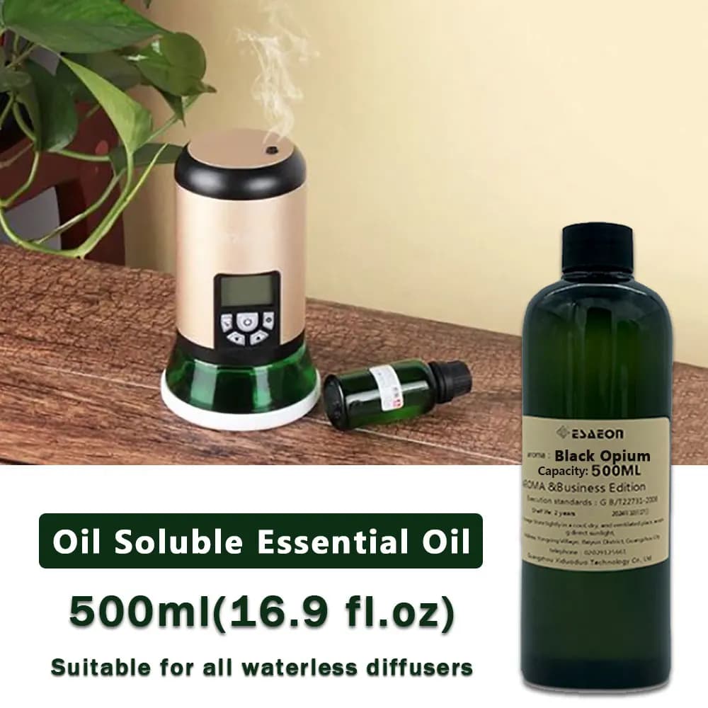ESAEON 500ml (16.9 fl.oz) Black Opium Hilton Cedar Essential Oil, Diffuser Supply Liquid ,For Hotel Two Fluid Aroma Machine Oils