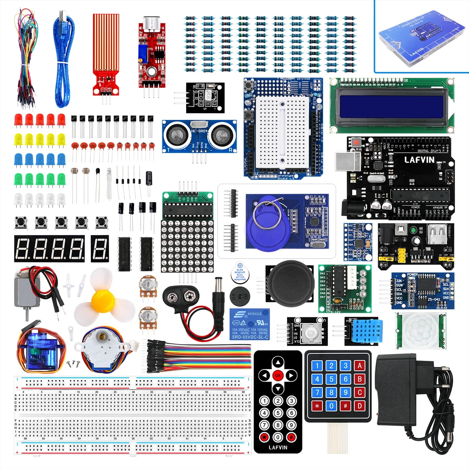 Starter Kit for Arduino UNO R3 Ultimate Starter Set Full Version Learning DIY Kit Project for UNO with tutorial