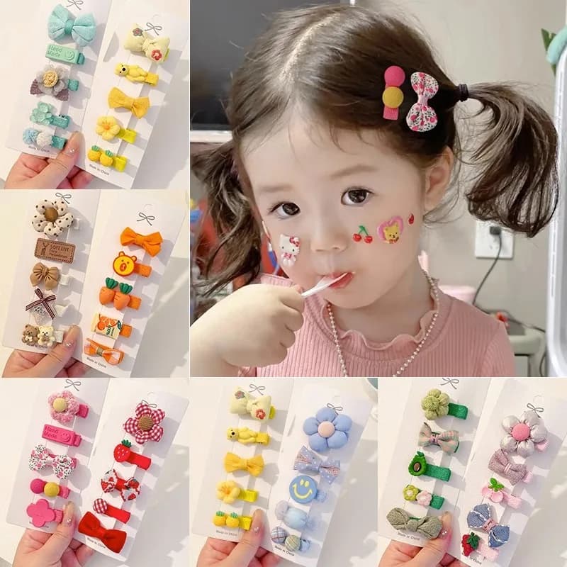 Nuova Molletta per Capelli per Bambini, Super Carina, in Tessuto, per Neonata