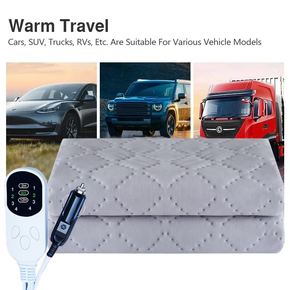 1PC Auto Coperta di Riscaldamento Invernale 16V 24V RV Riscaldamento Temperatura Intelligente Coperta Elettrica Camion Da Viaggio Accessori di Riscaldamento 12V