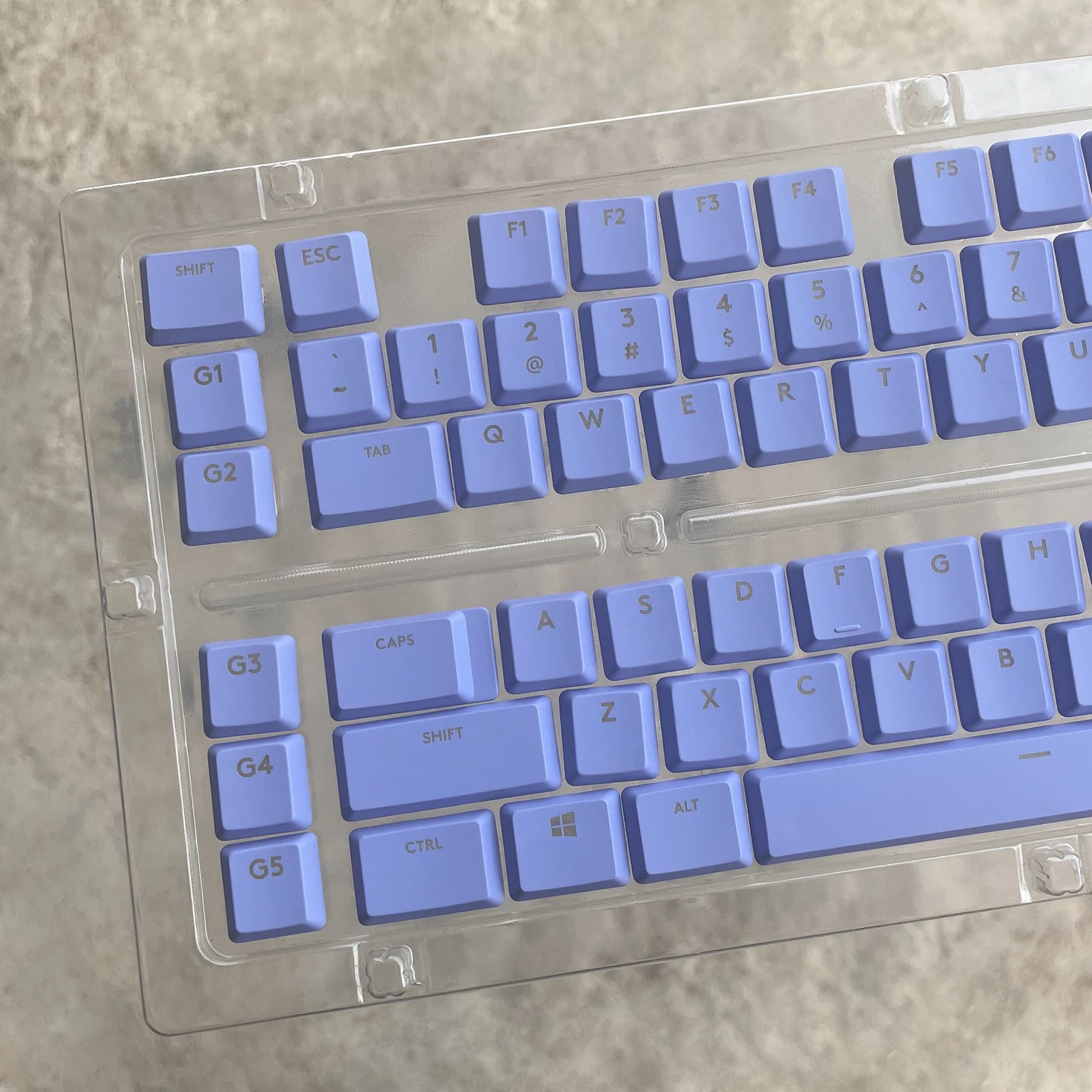 Tasti retroilluminati viola G915, 109 tasti di ricambio per tastiera meccanica Logitech G913 G915 G813 G815 G915TKL US EU, solo tasti.