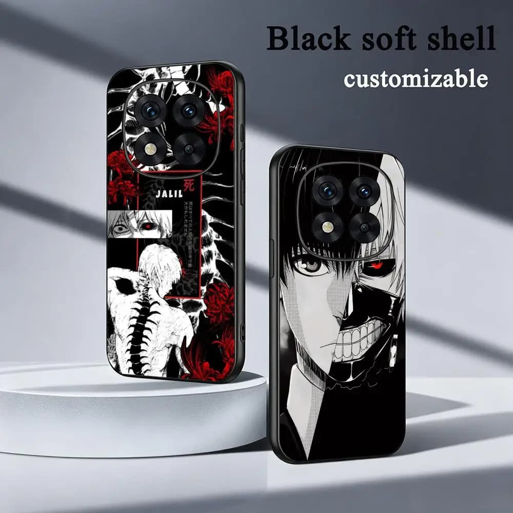 Hot Tokyo Ghoul classic anime poster Phone Case Soft Black Phone Cover For Redmi Note15 11 12 13 14Pro Plus S 5G 14C A3
