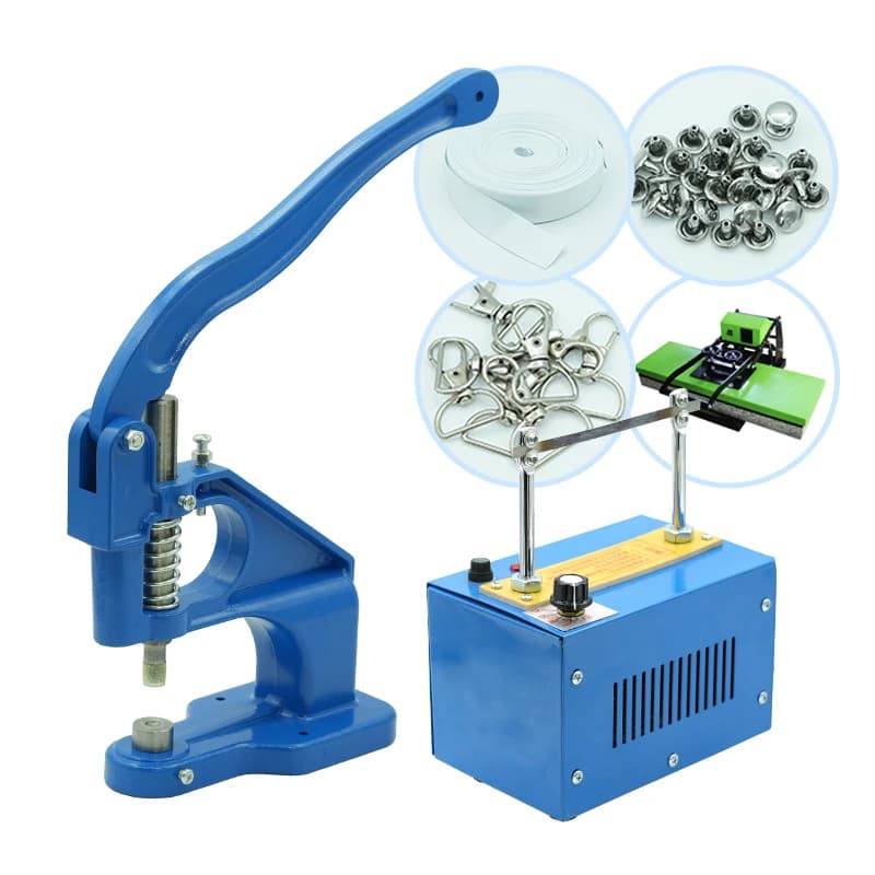 Auplex Manual Aluminum Snap Button Punching Machine For Garments Bags Webbing Lanyards