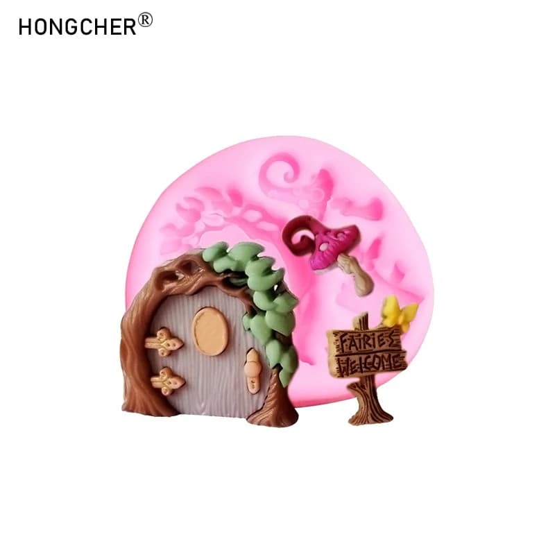 Arco albero segno micro paesaggio adesivi frigorifero accessori gioielli in resina stampo a goccia torta dessert decorazione stampi in silicone