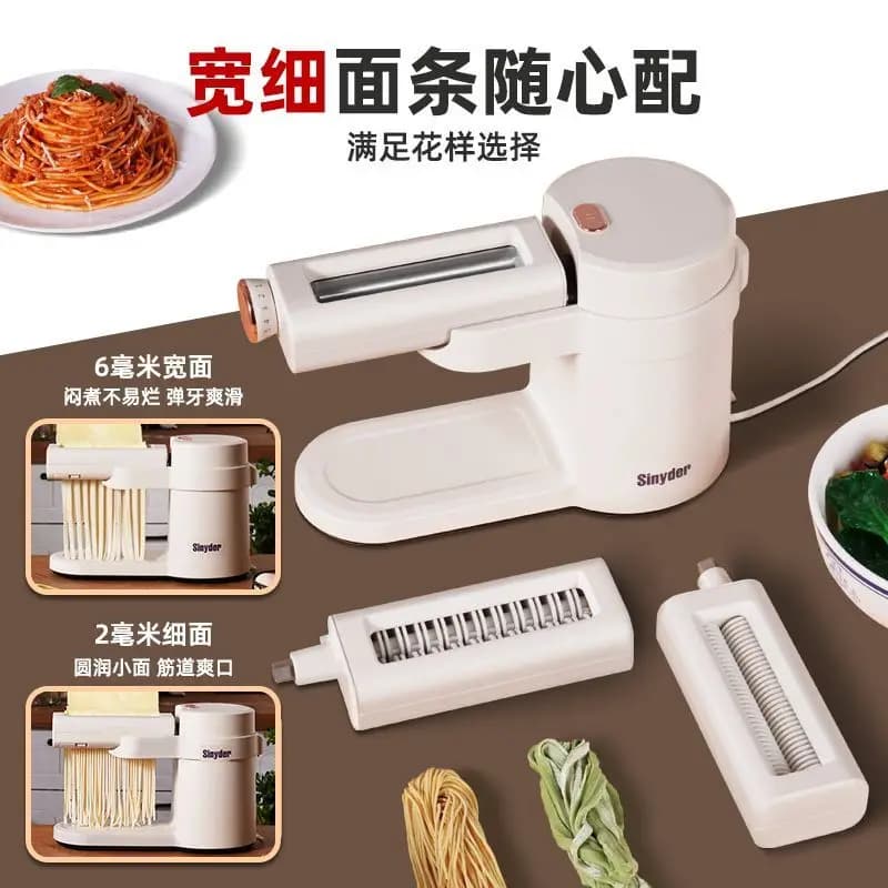 Macchina per noodle domestica multifunzione: piccola pressa per pasta elettrica completamente automatica, macchina per gnocchi