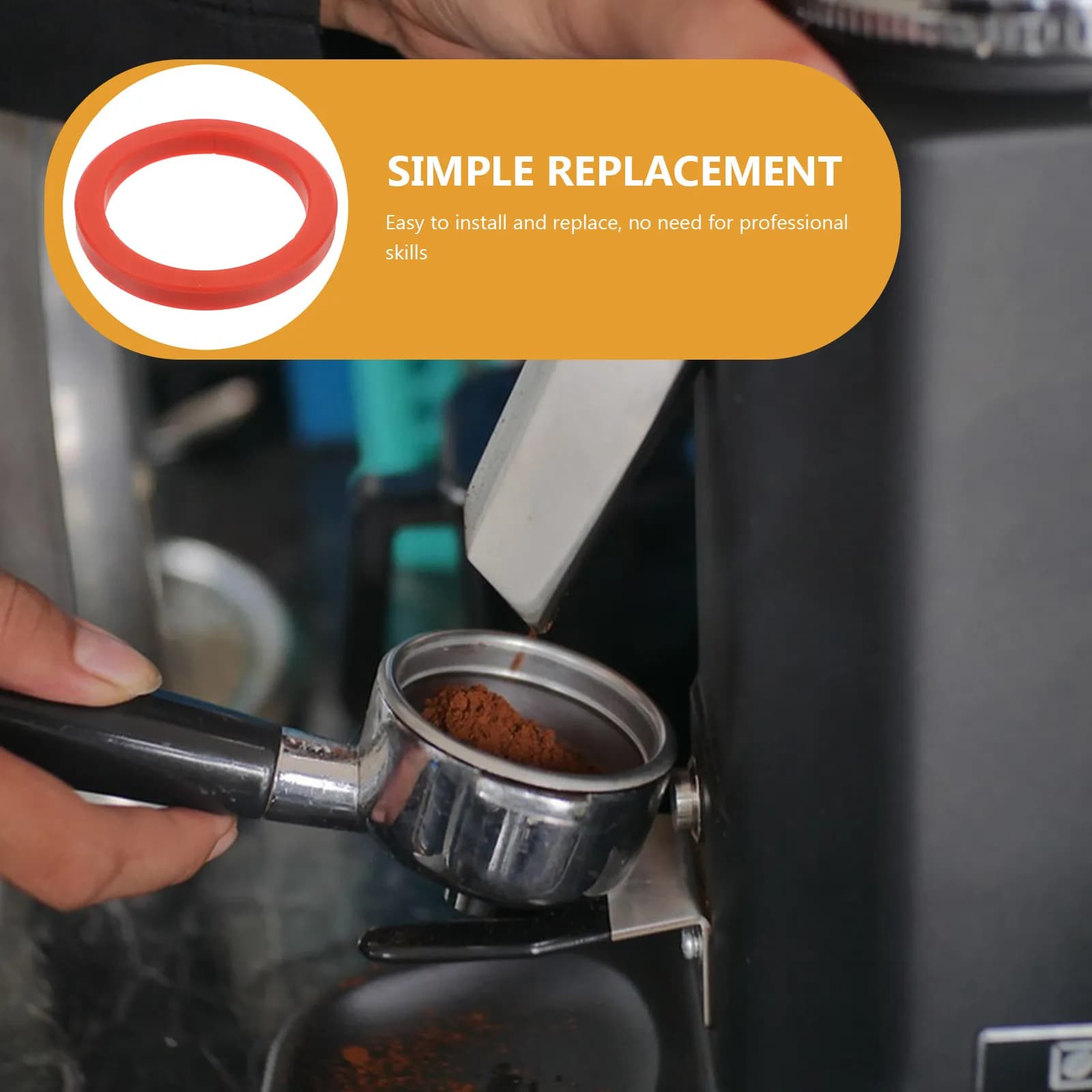Silicone Coffee Machine Group Gasket 8Mm Brew Ring Coffee Maker Brew Gasket Replacement Espresso Machine Silicone Seal