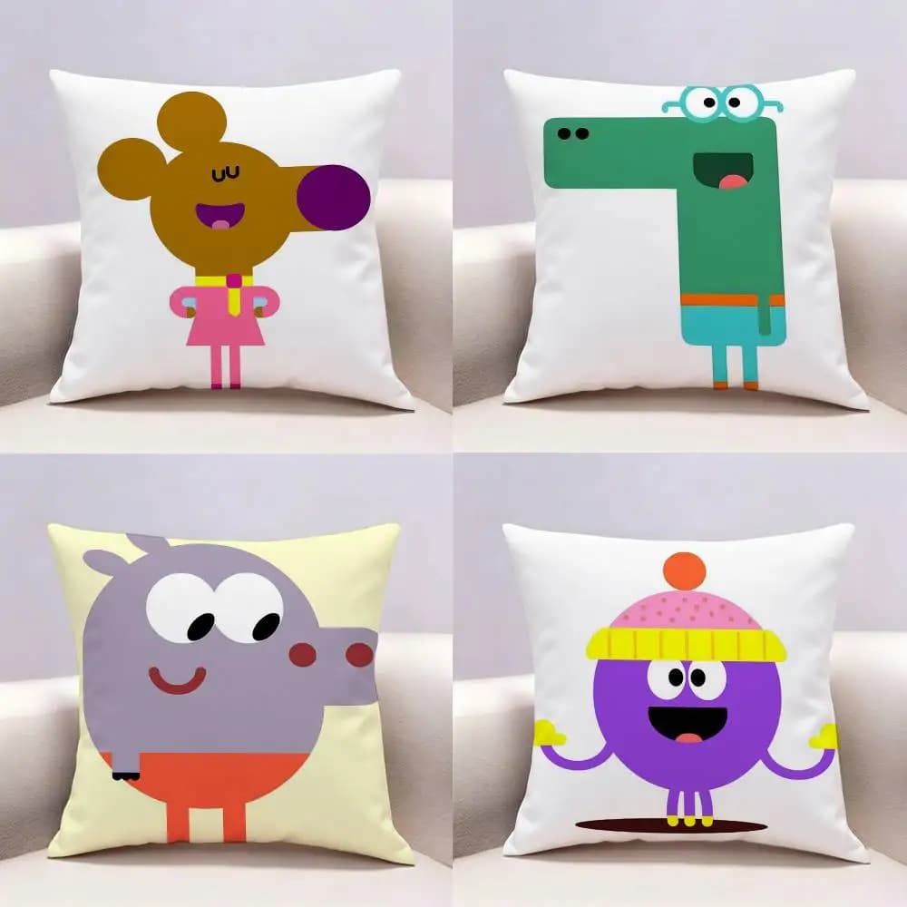 Cartoon Hey-D-Duggee Double-sided print Pillow Case Pattern Printed Pillowcase For Living Room Sofa Cushion Cover