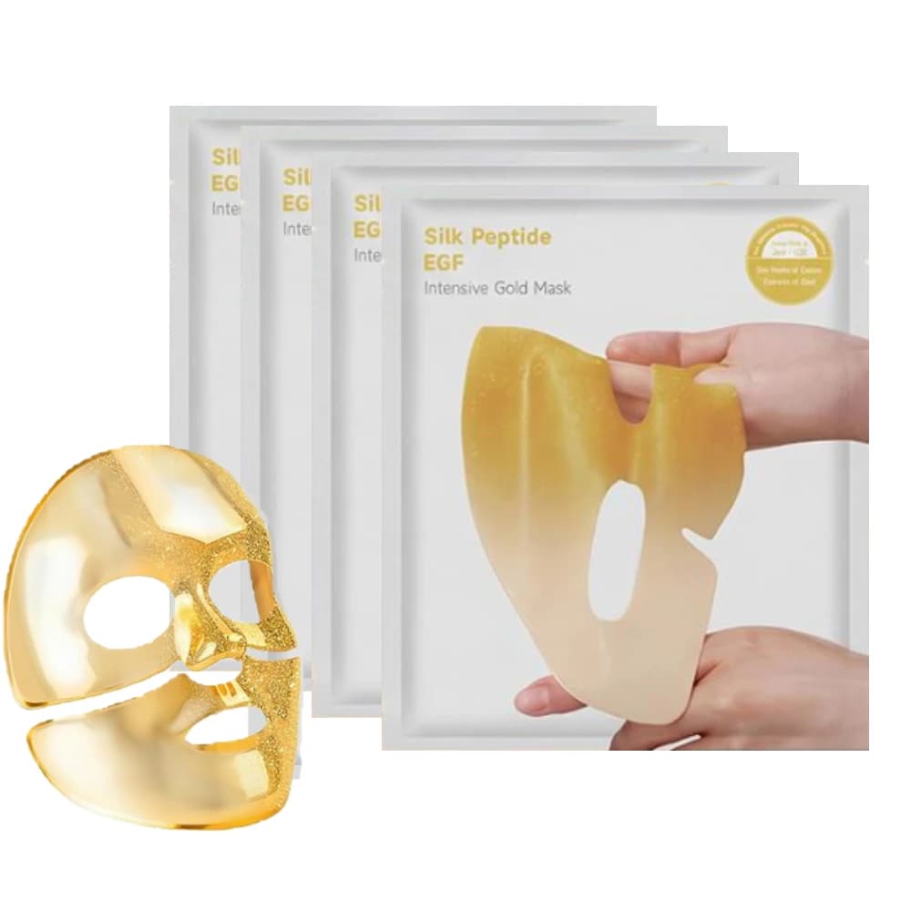 Maschera Viso Notturna al Collagene e Oro, Idratante Profonda, Peptidi di Seta, Antirughe, Rassodante, Illuminante, Riparazione Notturna, Cura della Pelle