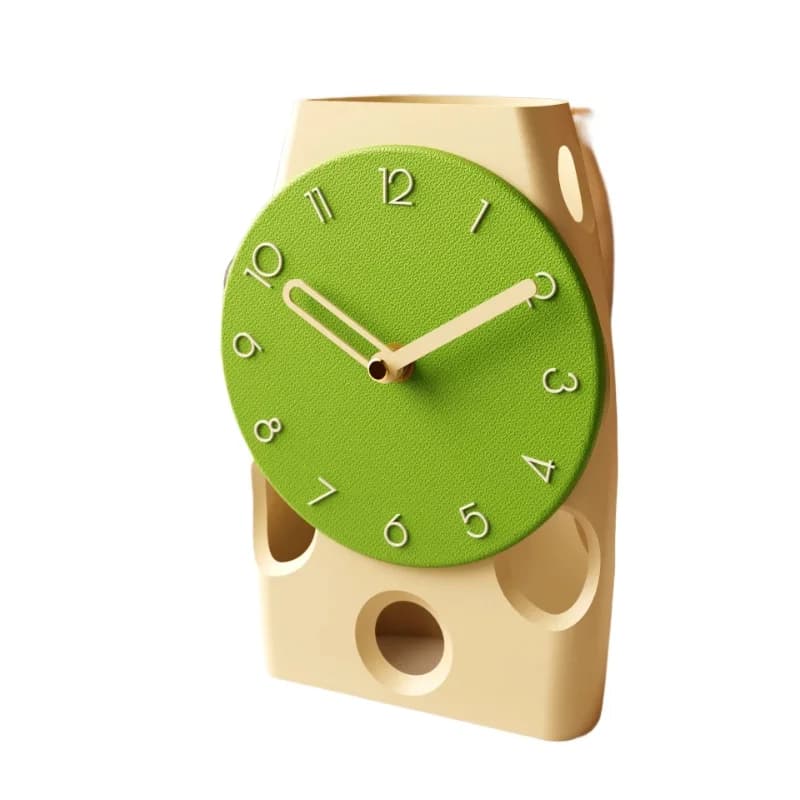 Orologio da tavolo ultra silenzioso a pendolo tridimensionale, decorazione per mobile TV, orologio da casa per la casa.