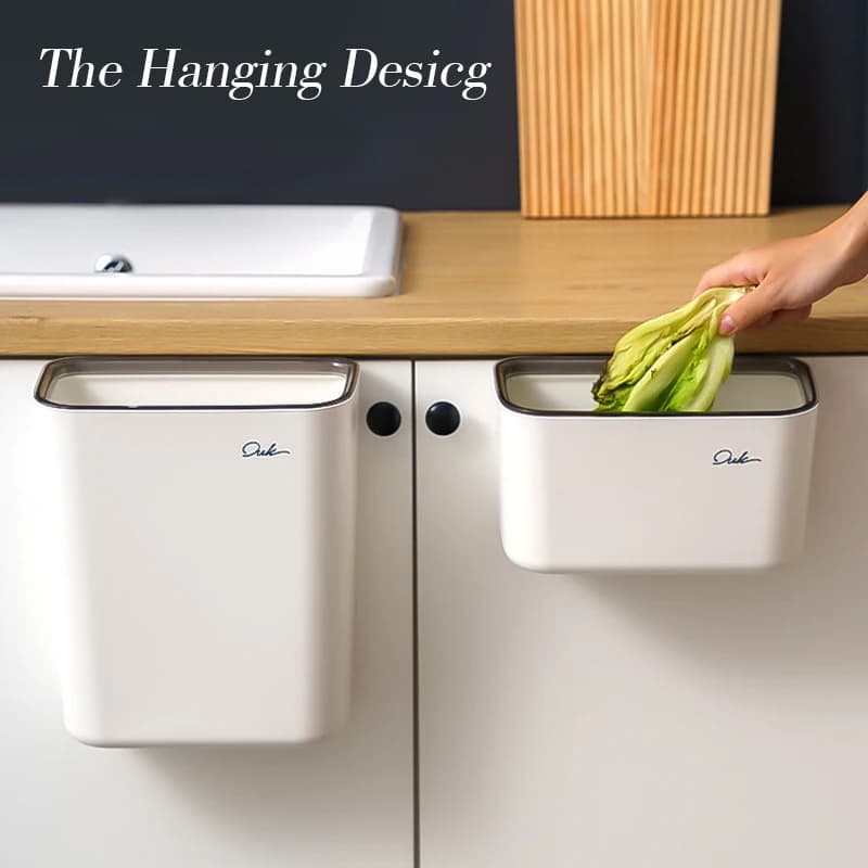 Pattumiera multifunzione a parete cucina appesa pattumiera Wall Sticker bidone della spazzatura secchio portaoggetti portatile per auto pattumiera domestica