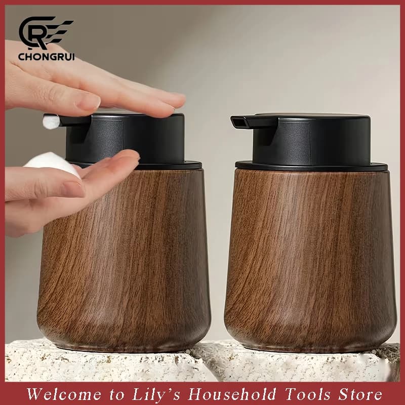 Flacone con Pompa Schiumogena 250ML, Dispenser di Sapone Ricaricabile, Contenitore per Gel Doccia, Shampoo e Lozione per Hotel e Viaggi