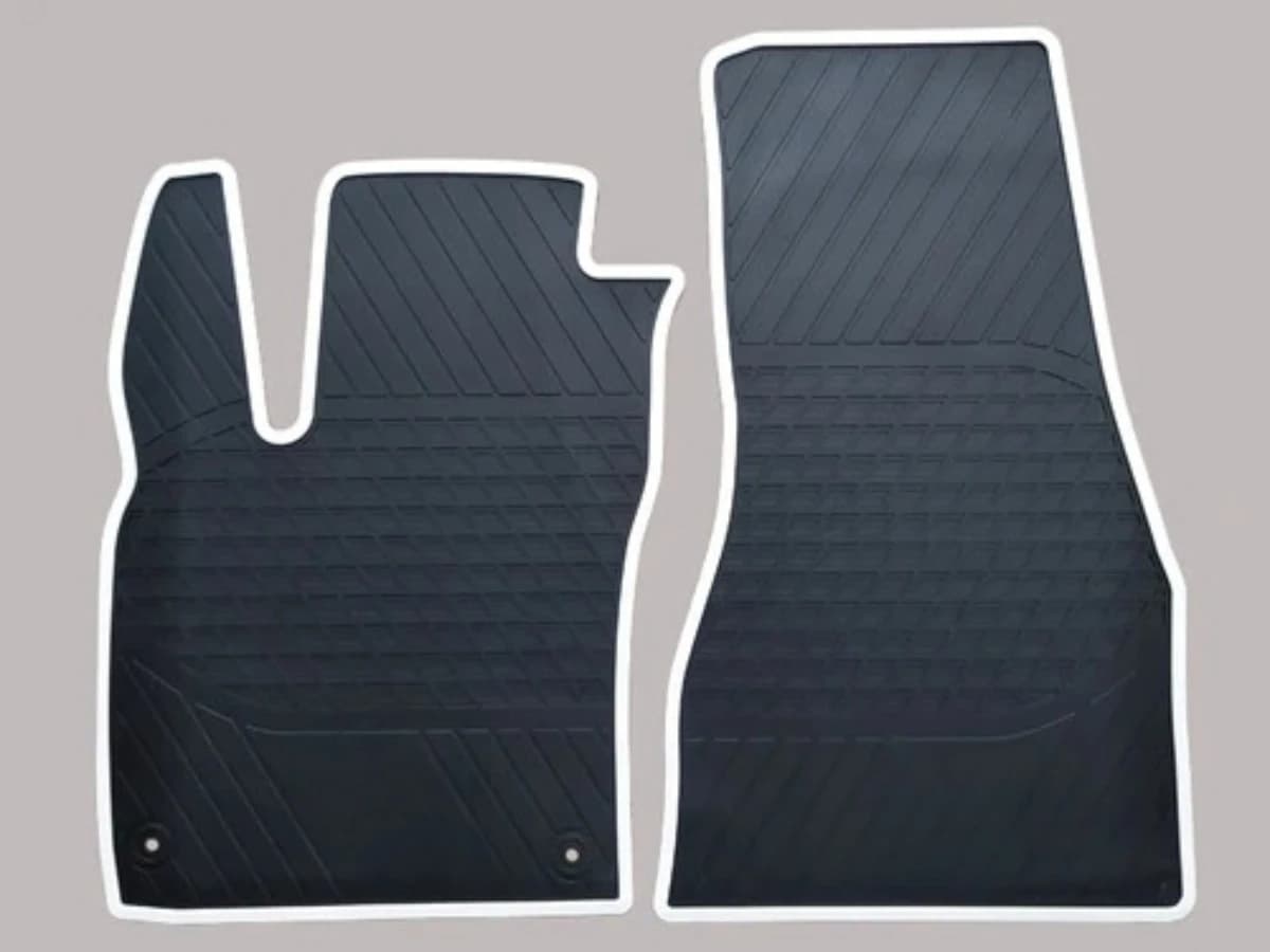 Tappetini in Gomma Personalizzati per Auto e Bagagliaio per SMART Brabus FORTWO 451 453, Inodori e Impermeabili, per 2 Posti