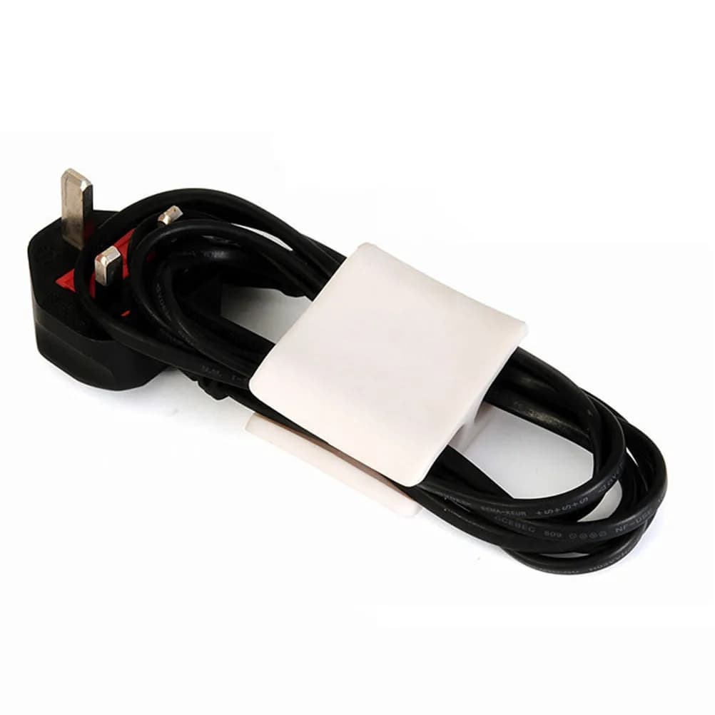 6 Pezzi Clip in Silicone per Organizzazione Cavi, Supporto Adesivo per Gestione Fili, Organizzatore per Cavi di Ricarica USB e Alimentazione