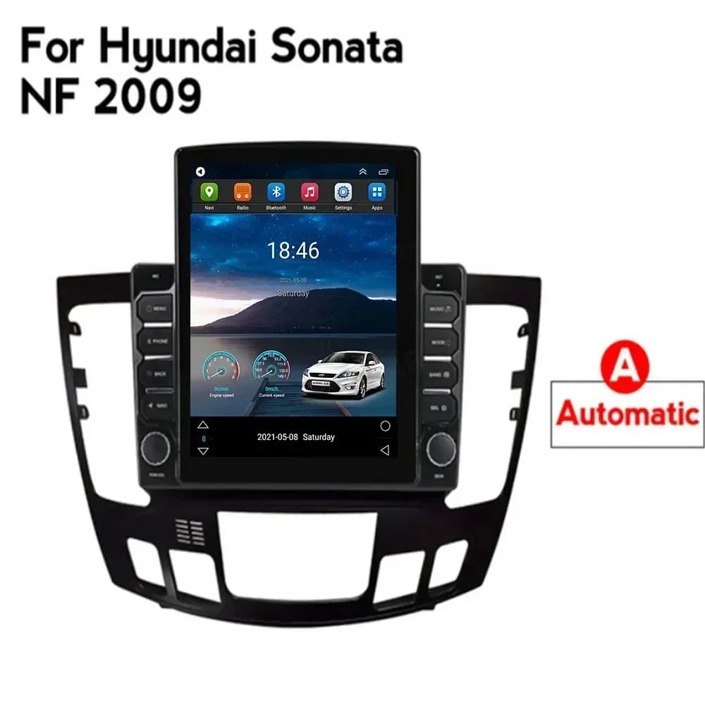 Per Tesla Stile 2Din Android 13 Autoradio Per HYUNDAI Sonata NF 2009 Lettore Video Multimediale GPS Stereo Carplay DSP RDS macchina fotografica