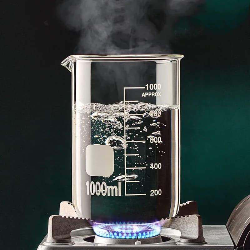Misurino in vetro trasparente ad alto borosilicato Tazza in scala trasparente Bicchiere da laboratorio Utensile da cucina Misurini da forno 50-1000 ml