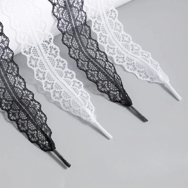 Hot Sale Lace Lace Laces for Women casual shoes 2.9 cm wide Flat laces for sneakers Accessories for laces for black white shoes