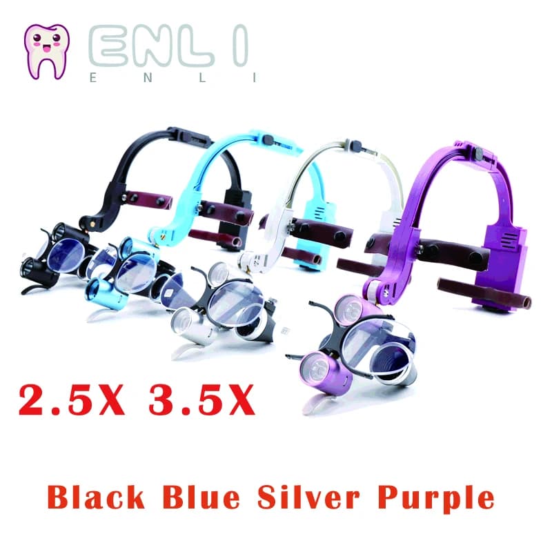 Dental Enlargement Lamp for Dental Wireless LED Headlights Rechargeable Front Lamps Luxury Surgical Enlargement Lens Laboratory Equipment