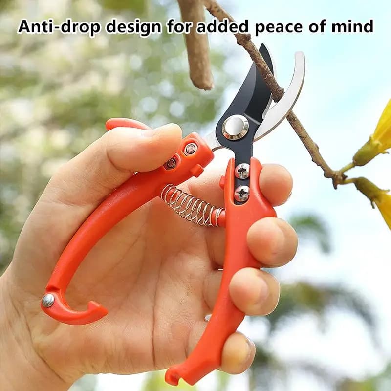 Professional Power Scissors Reinforced with Spring for Plants and Maintenance of Fruit Trees