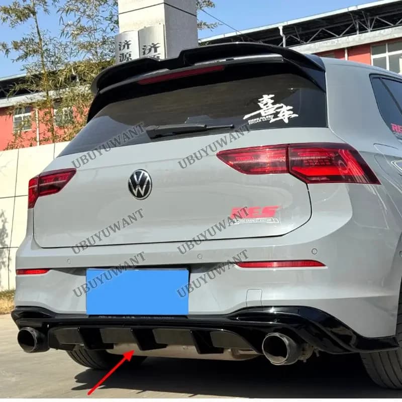 For Volkswagen GOLF 8 MK8 8.5 R-line Gti 2020-2026 Car Rear Bumper Diffuser Splitters Spoiler Back lip shunt body kit