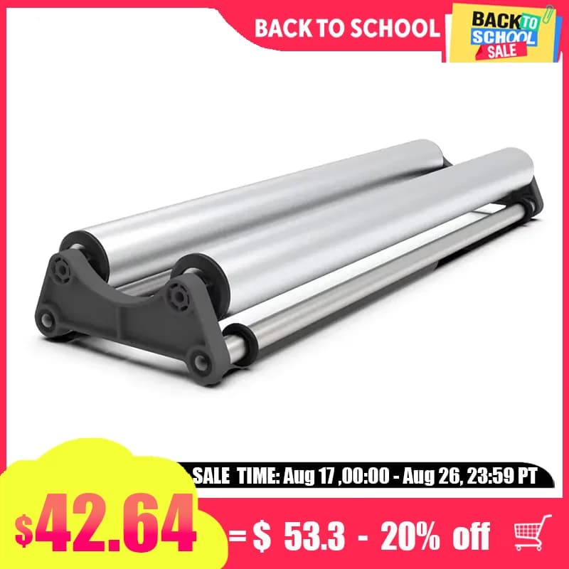 Vassoio mobile EZ-Holder da 45 cm con 1 portarotolo multimediale per rack per materiali pubblicitari per pellicole da stampa su rotolo