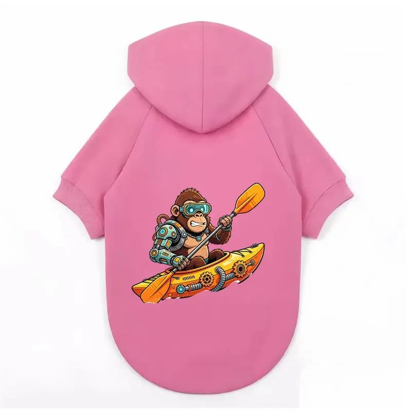Cool Cartoon Monkey Dog Hoodie, Pet Winter Warm Coat, Soft & Cozy