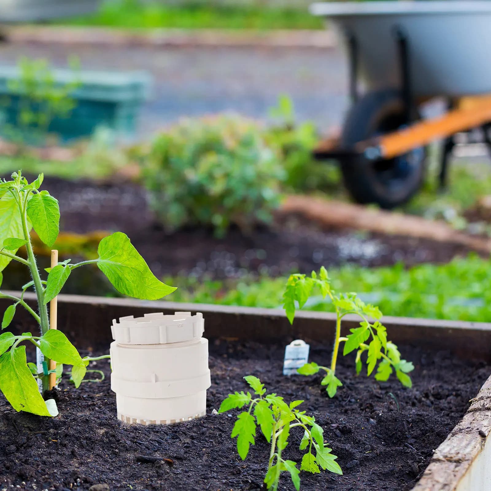 Composter a vermi interrato in plastica per compostaggio, contenitore per il riciclo di rifiuti alimentari vegetali, per cucina e giardino