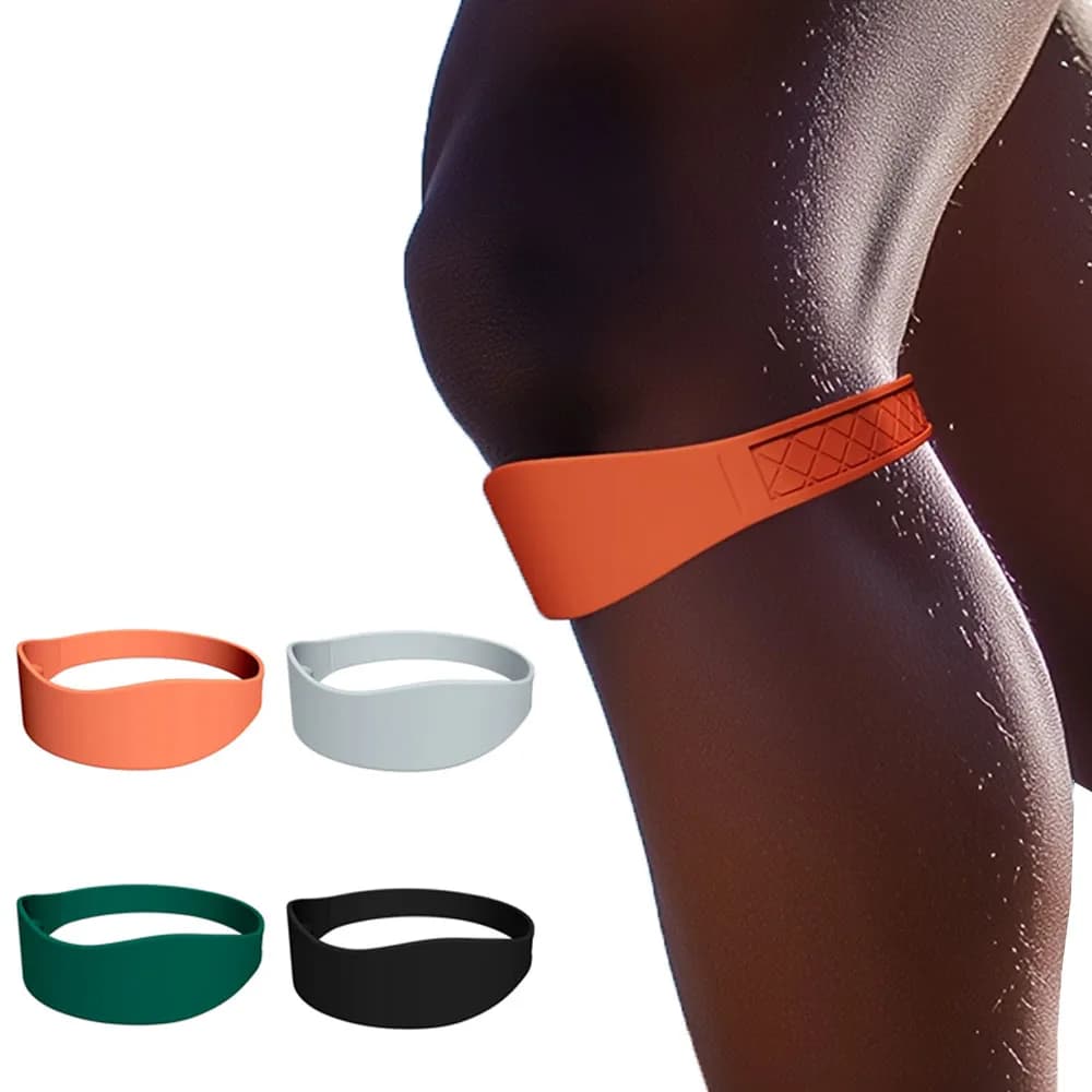 1 support band for the kneecap - silicone, nonwoven, for jumping, basketball, running, hiking, volleyball, tennis