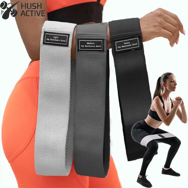 New Fabric Resistance Hip Booty Bands Glute Thigh Elastic Workout Squat Circle Stretch Fitness Strips Loops Yoga Gym Equipment