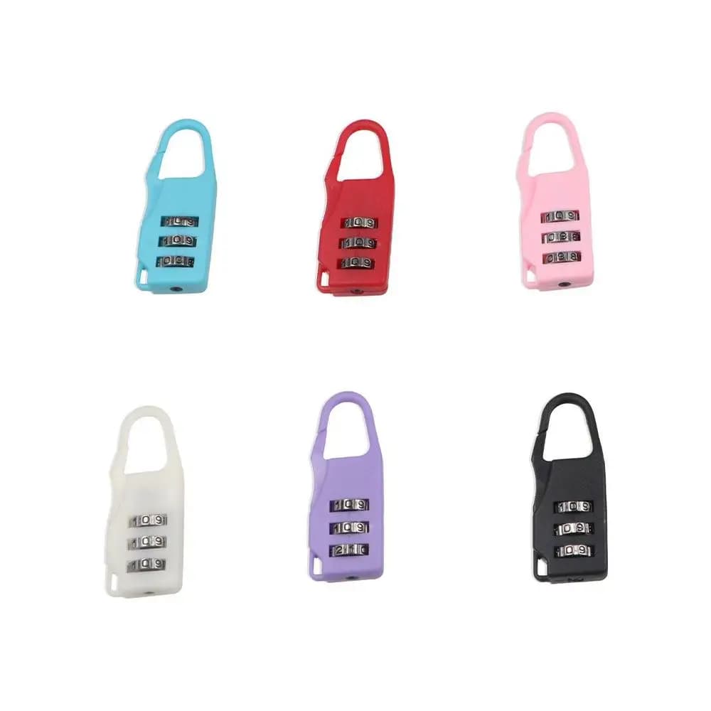 Digit Suitcase Combination Lock Anti-theft Plastic Backpack Combination Lock Luggage Travel Lock Safty Bag Combination Padlock