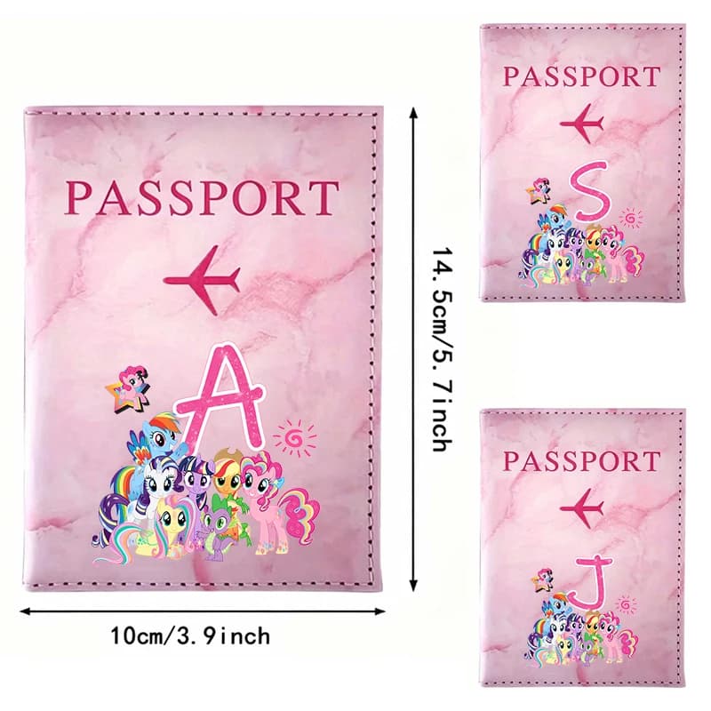 Porta passaporto My Little Ponys per articoli essenziali da viaggio, custodia per passaporto, accessori da viaggio, porta passaporto, regalo