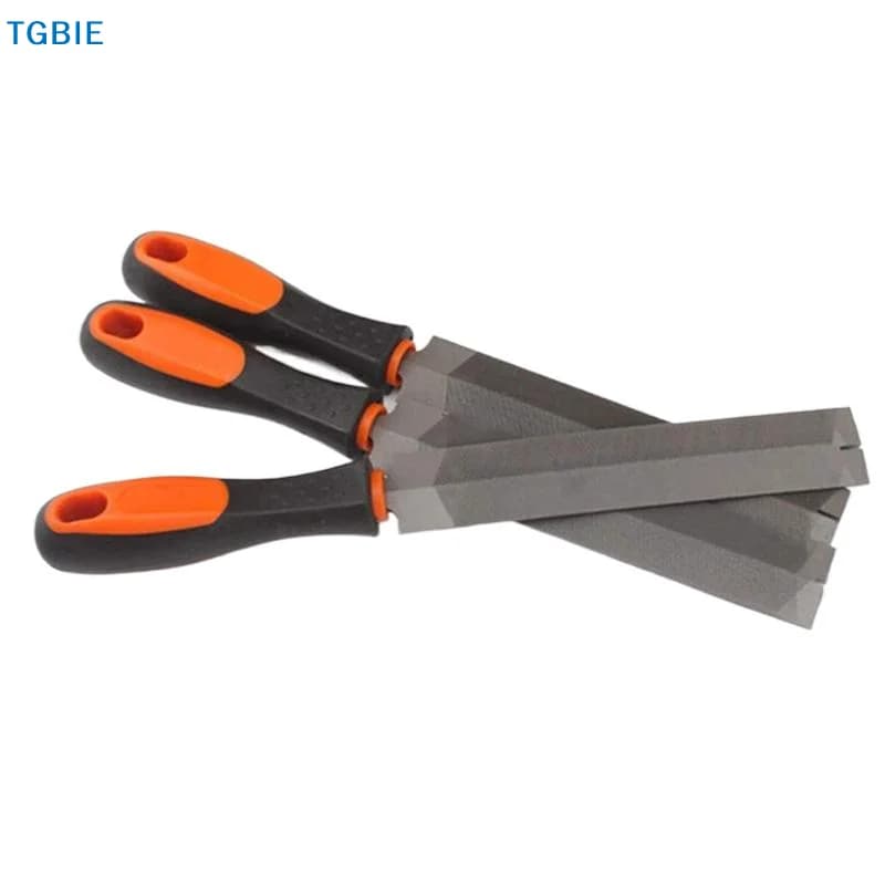 [TL]【TL】1/2/3 Pezzi Lima Piatta in Metallo da 6 Pollici, Lima a Sega Triangolare, Lime Manuali per Metallo, Legno, Plastica, Utensili per Levigatura