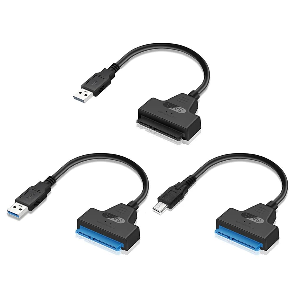Cavo SA TA a USB 3.0 fino a 6 Gbps per disco rigido SSD HDD esterno da 2,5 pollici SA TA 3 Adattatore a 22 pin Cavo USB 3.0 a Sa Ta III
