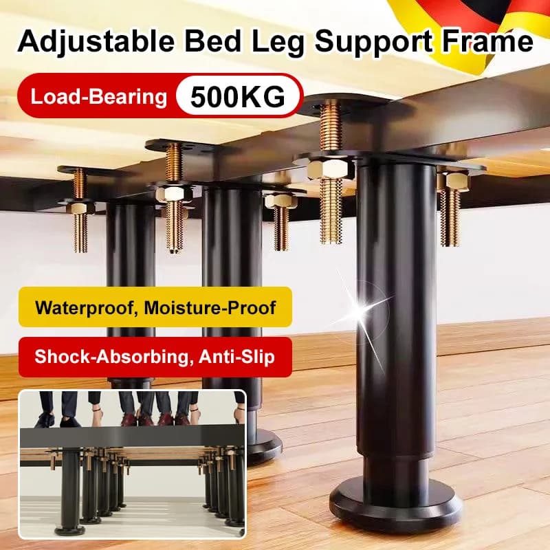 Staffa di Supporto per Gambe del Letto Rinforzata, Parti Hardware per Mobili in Metallo Robusto, Facile Installazione per Maggiore Stabilità del Letto