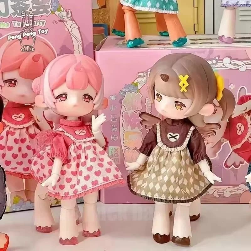 New Blind Box 1/12 Bjd Dream Tea Party Series Mysterious Box Pvc Cute Action Doll Desktop Ornaments Obtisu11 Toys Surprise Gifts