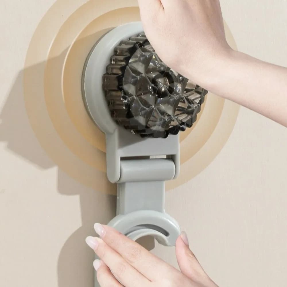 Set di 3 Ganci da Parete per Mop, Supporto a Ventosa Potente, Organizzatore Salvaspazio per Mop, Organizzatore per Cucina