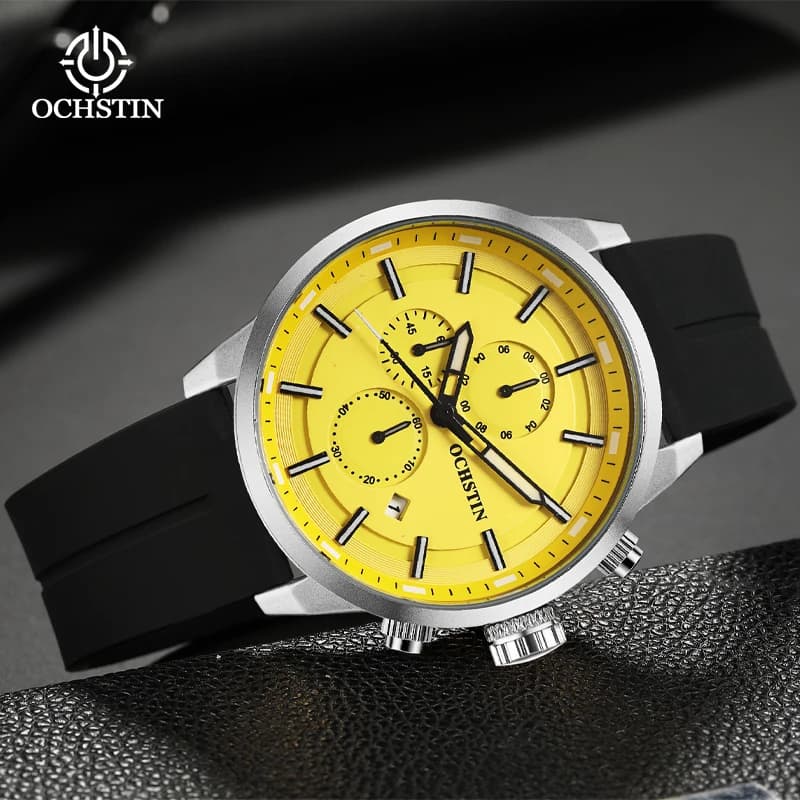 OCHSTIN Quartz Watch Multifunction Quartz Core Promotional 2025 Avant-Garde Quartz Watch Wirstwatch Men's Chronograph Rejo