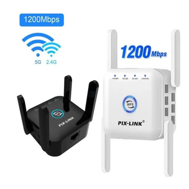 Wireless 5G 2.4Ghz ripetitore WiFi Extender 1200Mbps amplificatore wi-fi 802.11N ripetitore di segnale AP a lungo raggio
