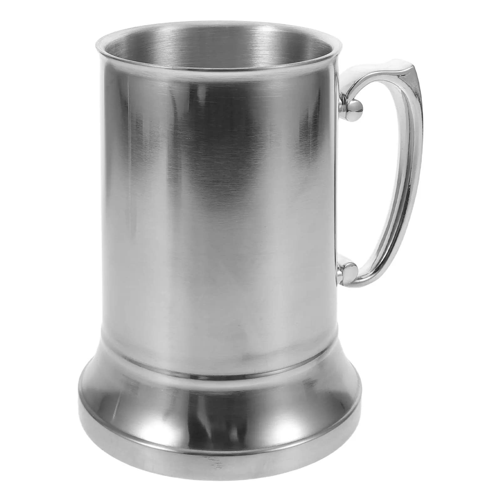 Beer Stein Stainless Steel Double Layer 450Ml Insulated Beer Mug Anti-Leakage Tumbler for Bar Home Parties Festival