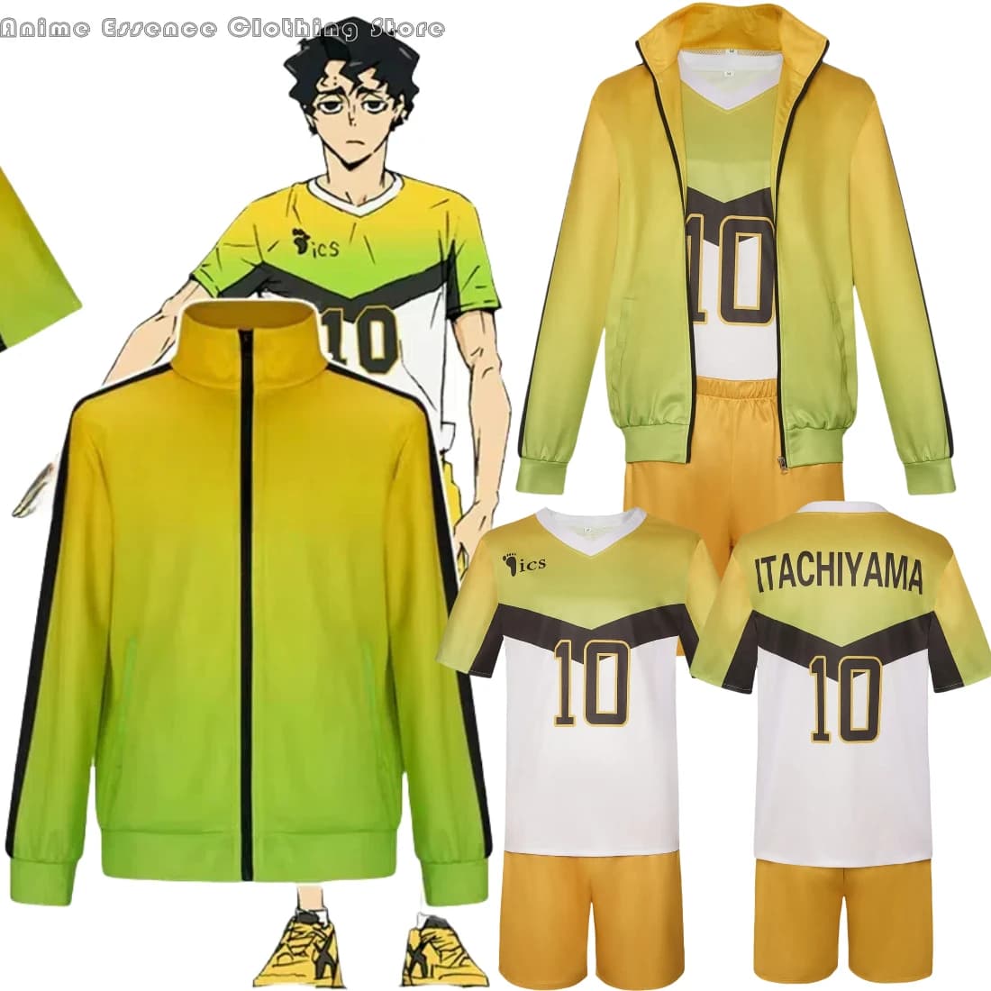 Costumi Cosplay Sakusa Kiyoom Itachi Yama Uniforme da pallavolo della scuola superiore Anime Haikyuu!! Spogliatoio da festa di Halloween per uomo donna