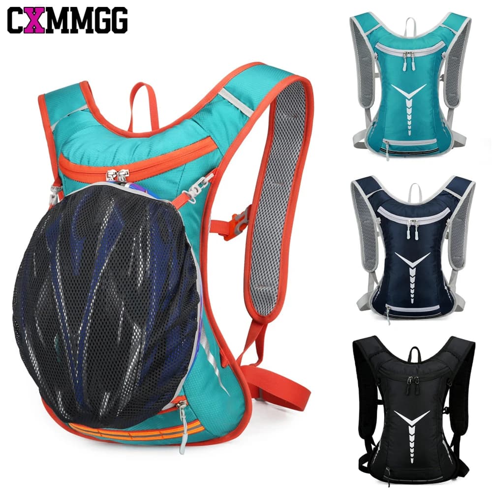 1 piece light water backpack: running backpack with 2 litre water bladder, rave cycling water backpack for men and women